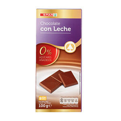 Picture of Choc SPAR C/Leite 0% Açúcar 100gr