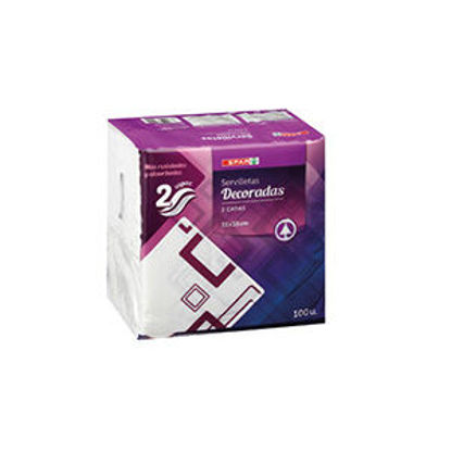 Picture of Guard SPAR Folha Dupla Decorad 33x33 100un