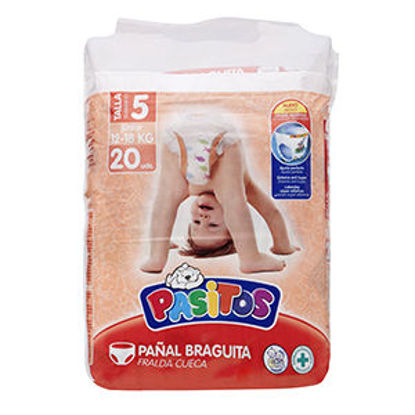 Picture of Fraldas PASITOS Prim Pas T5 12-18 20un