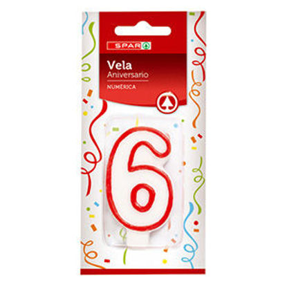 Picture of Vela Aniversário N6 un