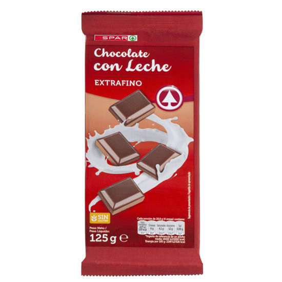 Picture of Chocolate SPAR Extraf Leite 125gr