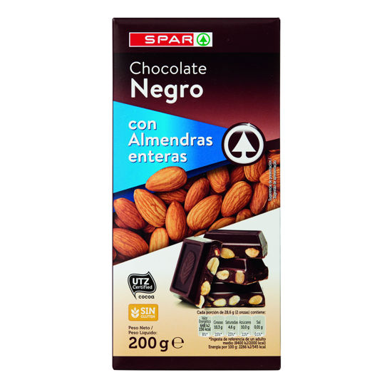 Picture of Chocolate SPAR Negro C/ Amêndoa 200gr