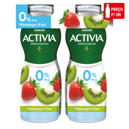 Picture of Iog ACTIVIA Liq 0% Morango Kiwi 155gr