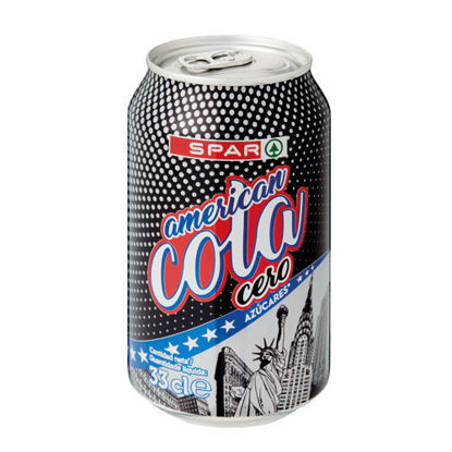 Picture of Refrig SPAR American Cola Zero Lata 33cl