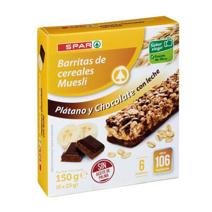 Picture of Barra Cer SPAR Banana Choc 6un 150gr