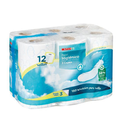 Picture of Papel Hig SPAR 3 Folhas Pack12 un