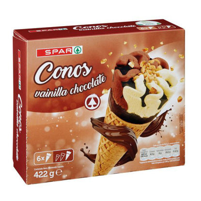 Picture of Gelado SPAR Cone Baun Chocolate 6x120ml