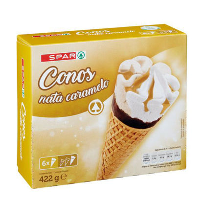 Picture of Gelado SPAR Cone Caramelo Nata 6x120ml