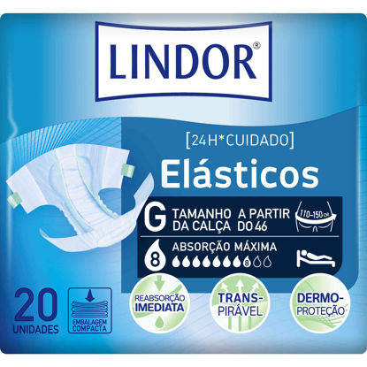 Picture of Fraldas LINDOR Incont Elástico Grd 20un