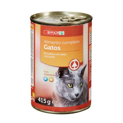 Picture of Alim Gato SPAR Bocad Frango Lata 415gr