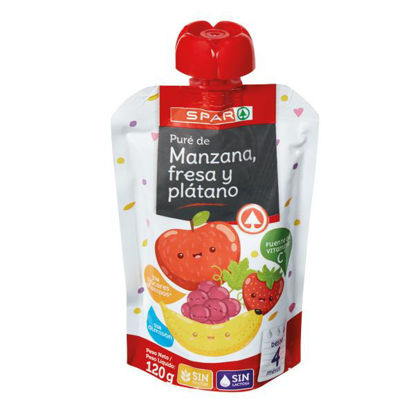 Picture of Puré Fruta SPAR Maçã Morango Banana 120gr