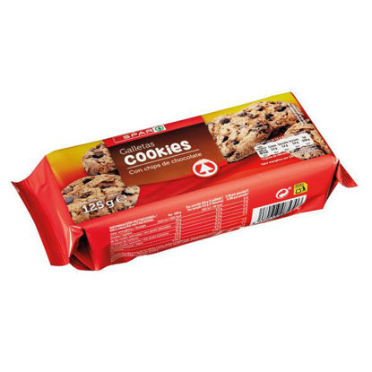 Picture of Bolacha SPAR Cookies 37% Ppts Choc 125gr