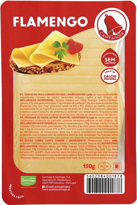 Picture of Queijo CAMPAINHA Flamengo Fatiado 150gr