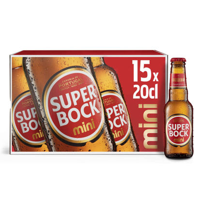 Picture of Cerveja SUPER BOCK Mini Branca 15x0,20lt