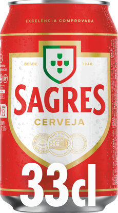 Picture of Cerveja SAGRES Branca Lata 0,33lt