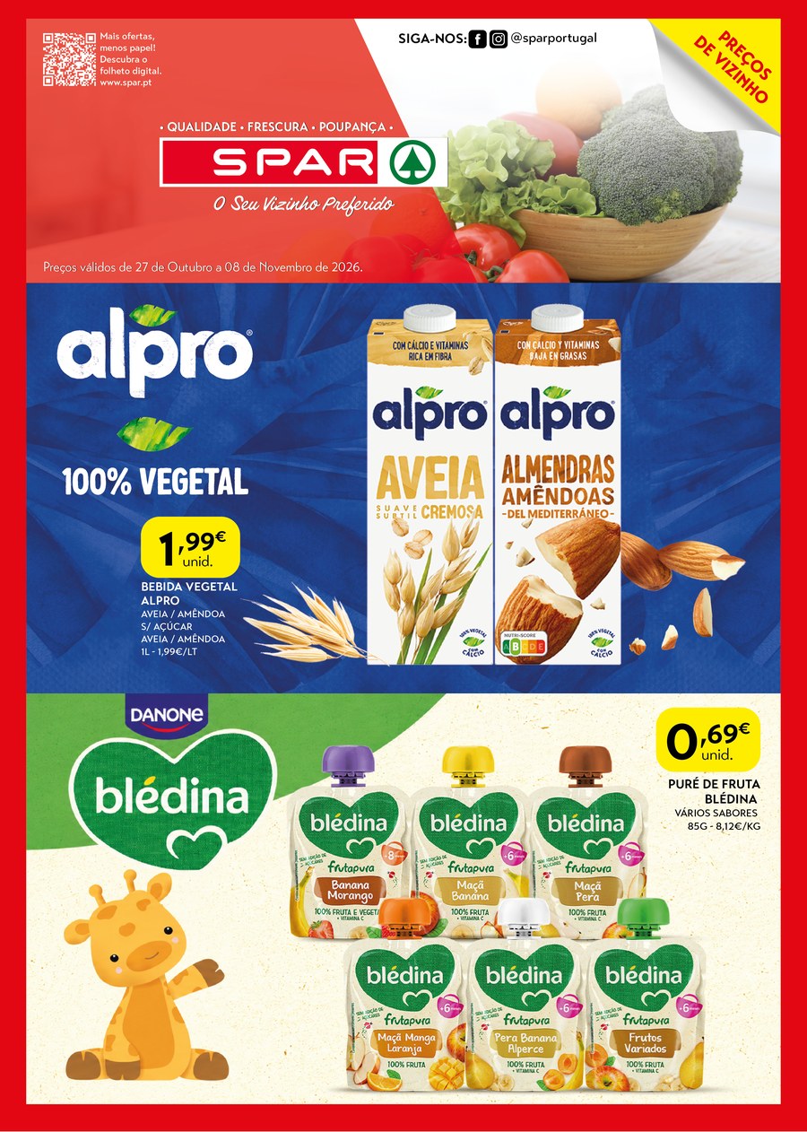 Primeira página do folheto Monofolha - Danone